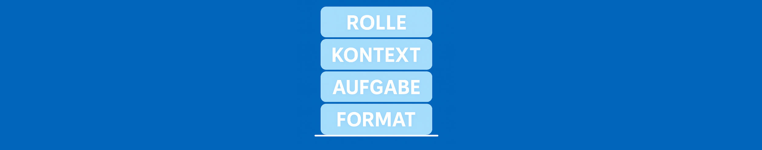 Prompt Engineering Bausteine Rolle Kontext Aufgabe Format